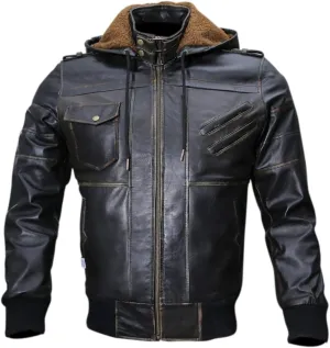 Black Casual Real Leather Jacket for Mens | Genuine Lambskin Motorcycle Biker Jackets
