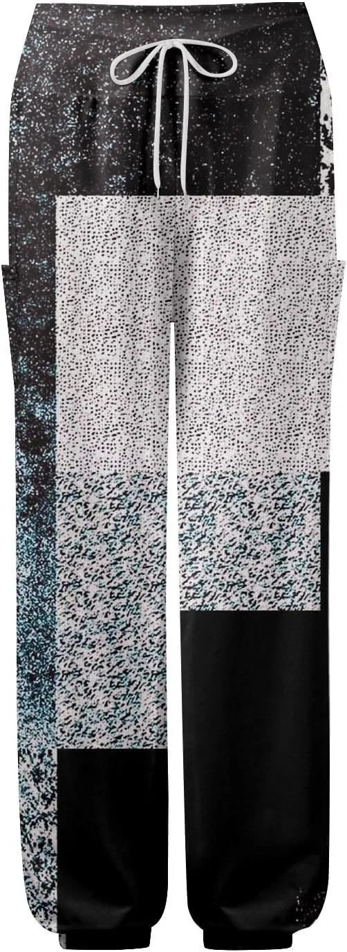 Boho Pants for Women - Hippie Harem Pants Women - Womens Flowy Pant with Pockets Comfy Bohemian Flowy Hippie Clothes K0