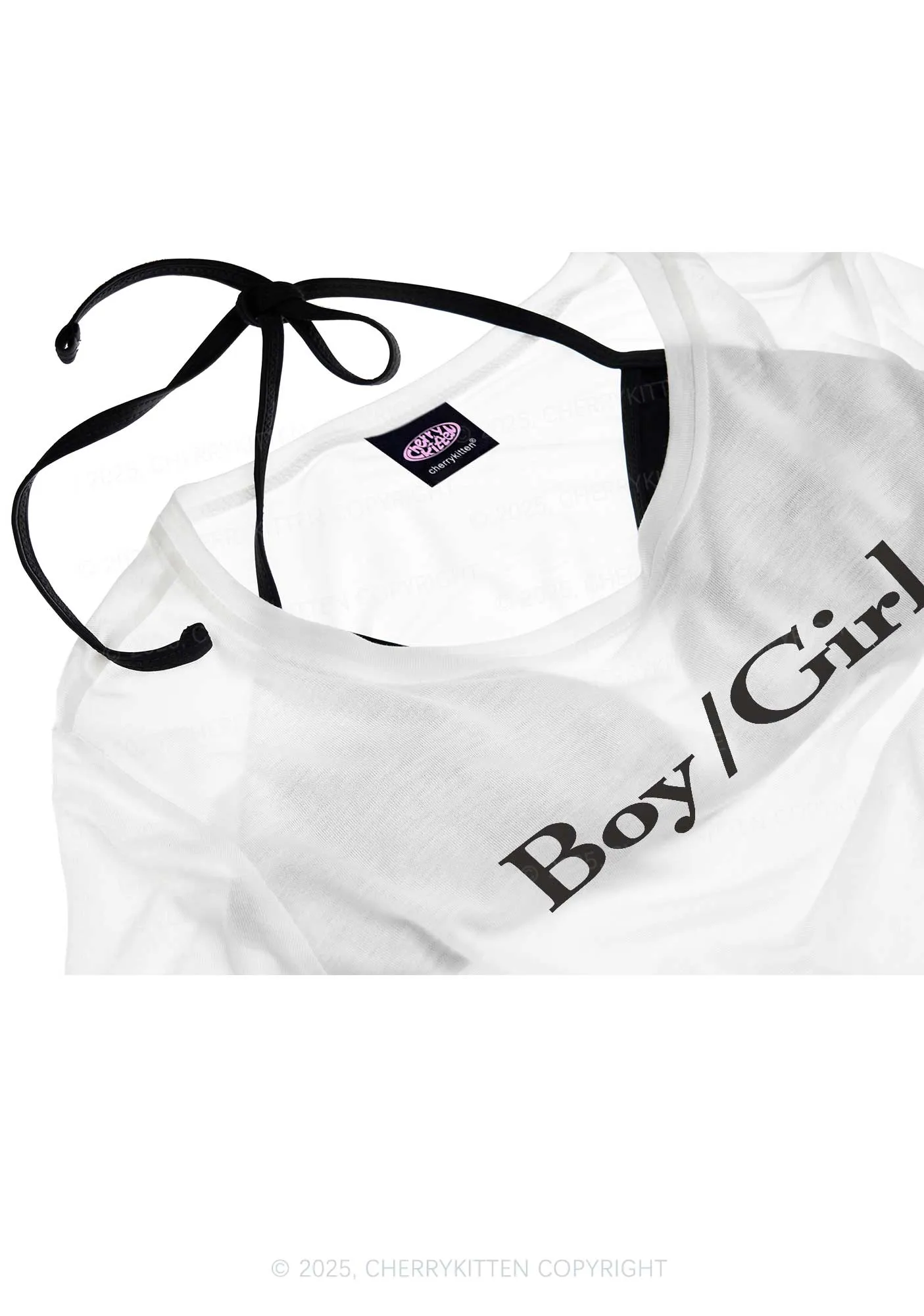 Boy Or Girl Pride Y2K Sheer Crop Tee Cherrykitten
