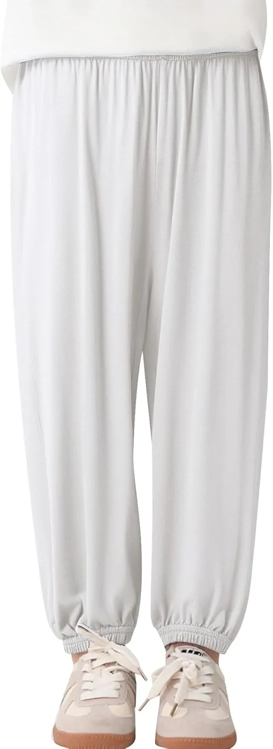 Boy's Girls Baggy Casual Harem Pants Kids Dance Solid Color Jogging Trousers Casual Loose Dance Sweat Pants