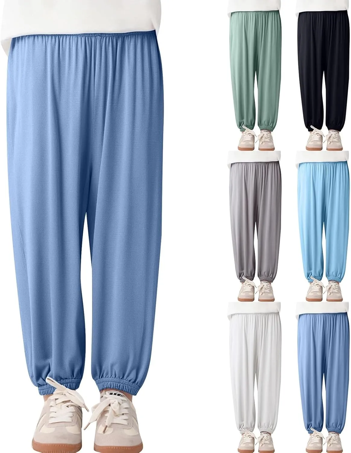 Boy's Girls Baggy Casual Harem Pants Kids Dance Solid Color Jogging Trousers Casual Loose Dance Sweat Pants