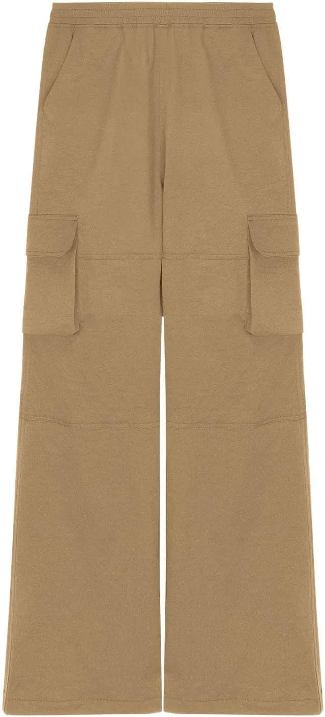 Boys Girls Cargo Pants Unisex Kids Casual Joggers Elastic Waisted Sweatpants for Teens Wide Leg Baggy Trousers