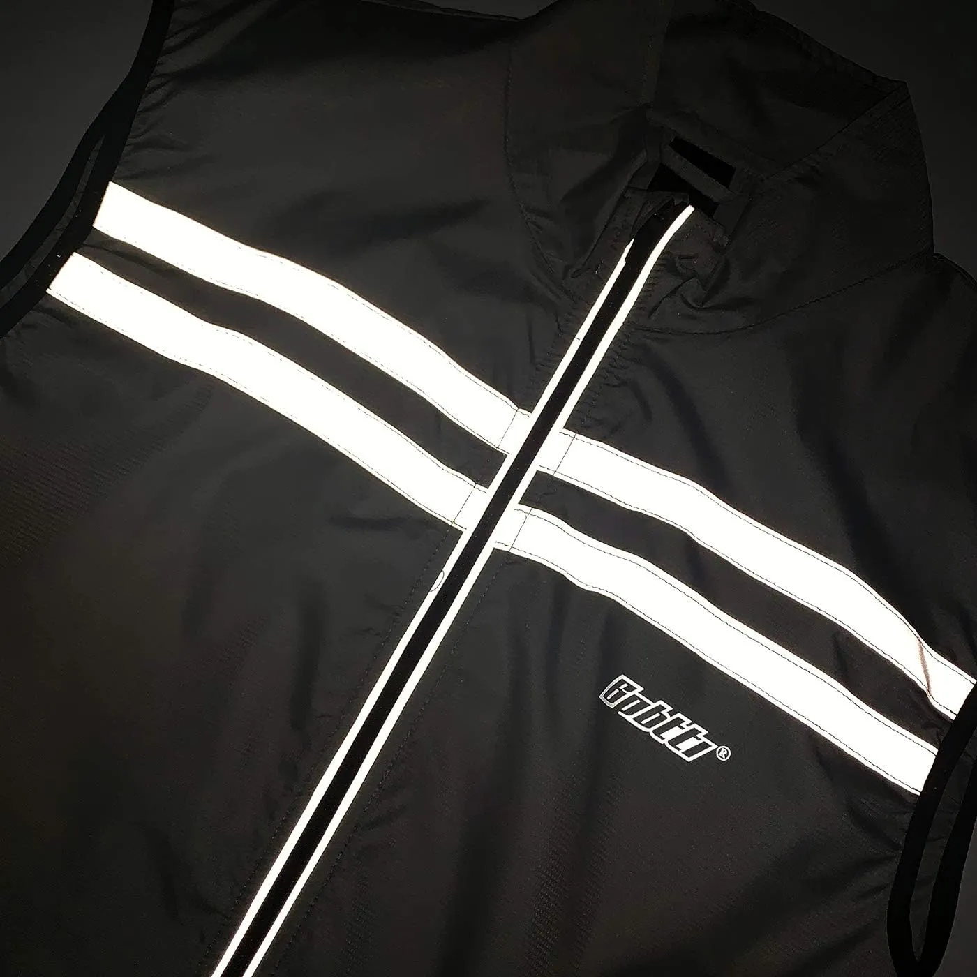 bpbtti Men's Hi-Viz Safety Running Cycling Vest Sleeveless Windbreaker vests- Windproof and Reflective