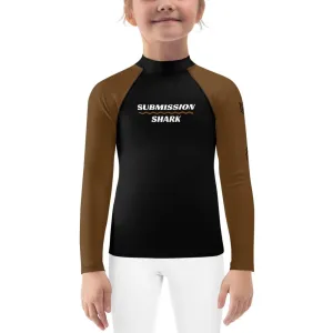 Brown SS Premium Standard ~ Kid's Rash Guard