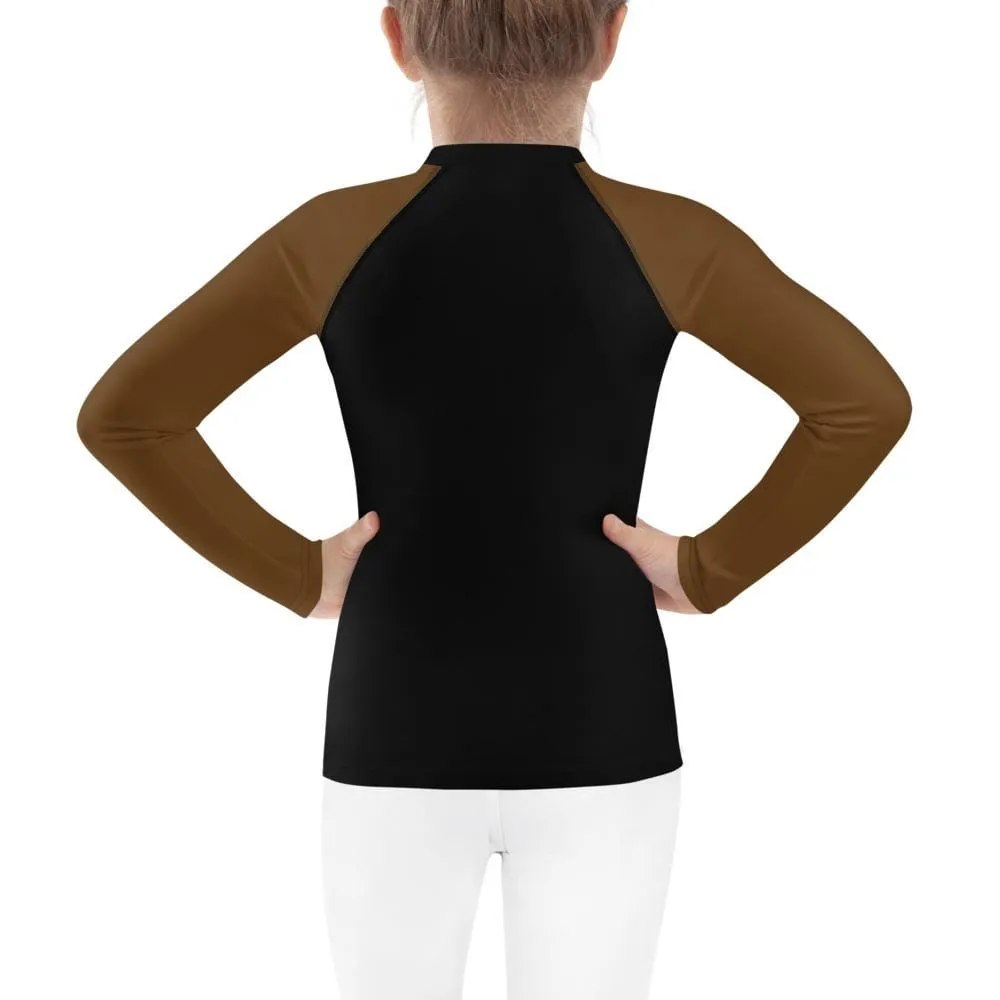 Brown SS Premium Standard ~ Kid's Rash Guard