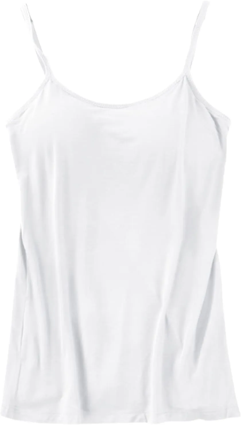 Camisoles for Women with Built in Bra Scoop Neck Built-in Bra Tanks Camisole Sleeveless Summer Tops Casual Cami Vest