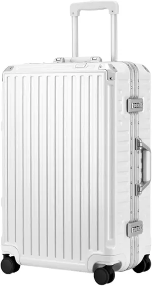 Carry-On Suitcase Hard Shell Luggage With Aluminum FrameNo Zipper Suitcase With Spinner Wheels Luggage Carry On (Color : B, Size : 28in)