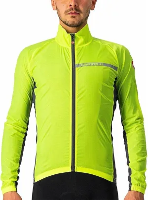 CASTELLI Men's Squadra Stretch Jacket, Windproof Zip Up Shell for Road Cycling