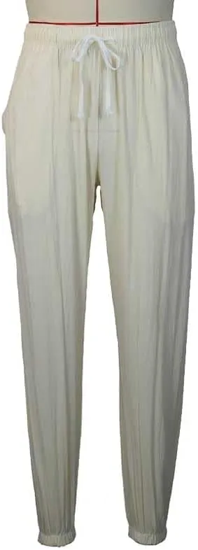 Casual Pants for Men Linen Japanese Pants Cotton Elastic Waist Comfy Beach