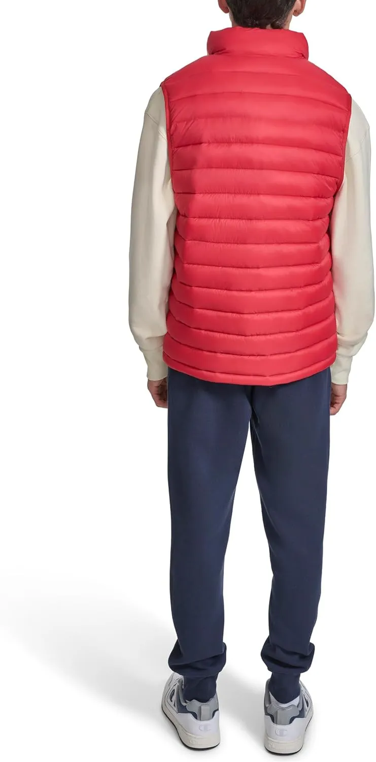 Champion Men's Packable Puffer Vest with Stand Collar