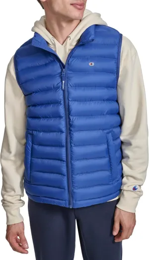 Champion Men's Packable Puffer Vest with Stand Collar