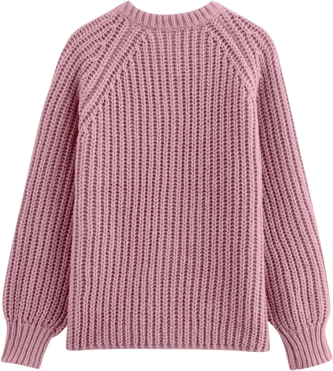 Chunky Sweaters for Women Long Lantern Sleeve Cable Knit Cardigans Sweater Button Down Slouchy Sweaters Outerwear