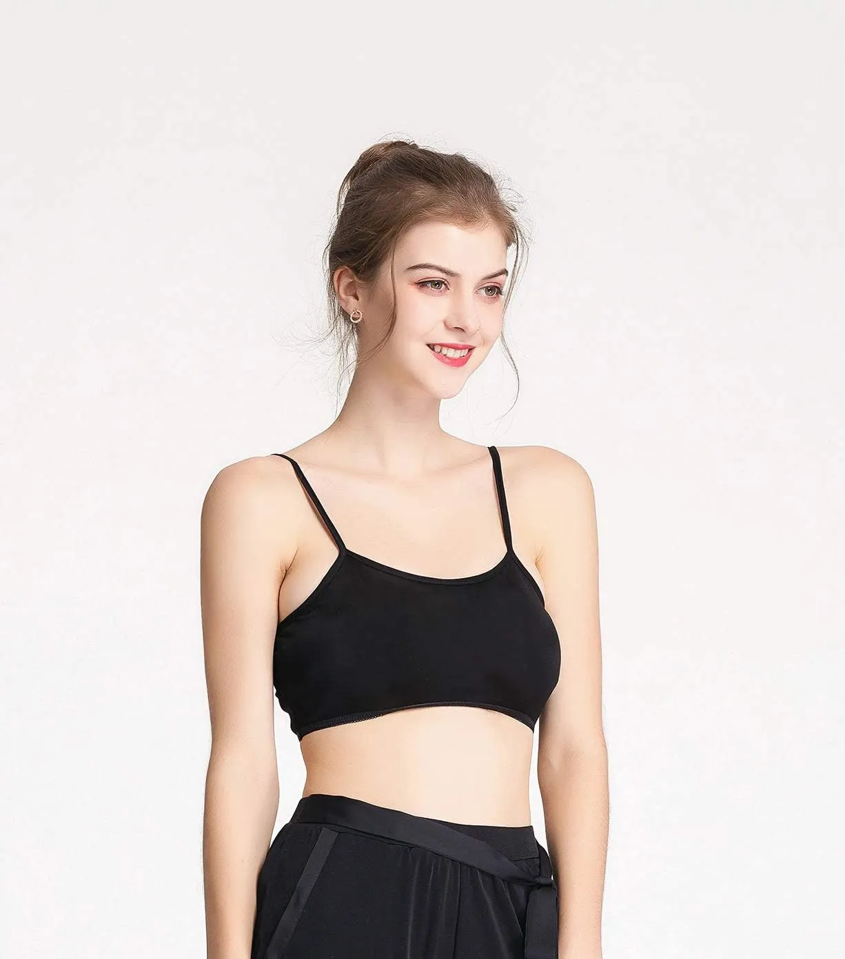CLC Women's Mulberry Silk Half Camisole Non-Padded Tops