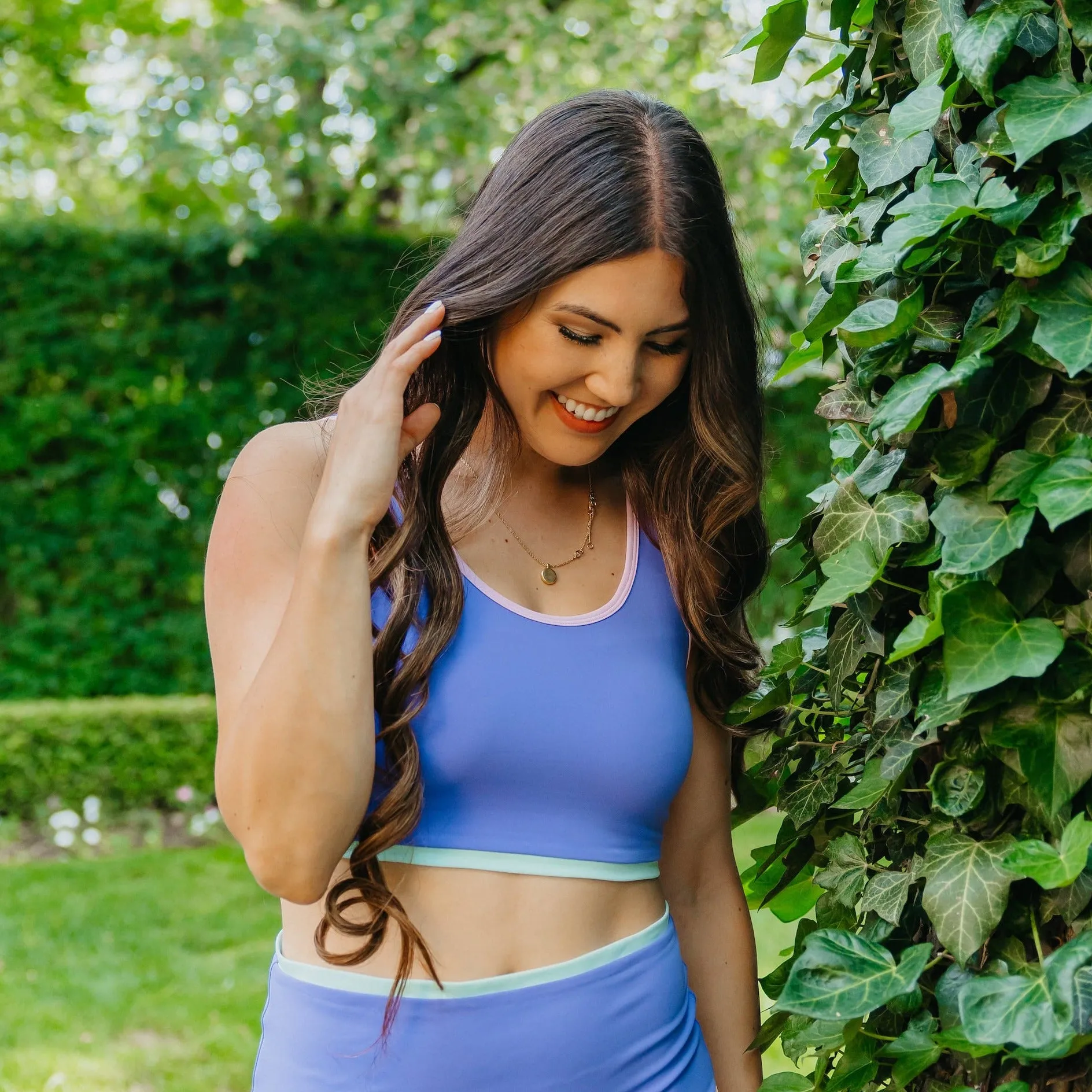 Coastal Bikini Top - Purple Colorblock