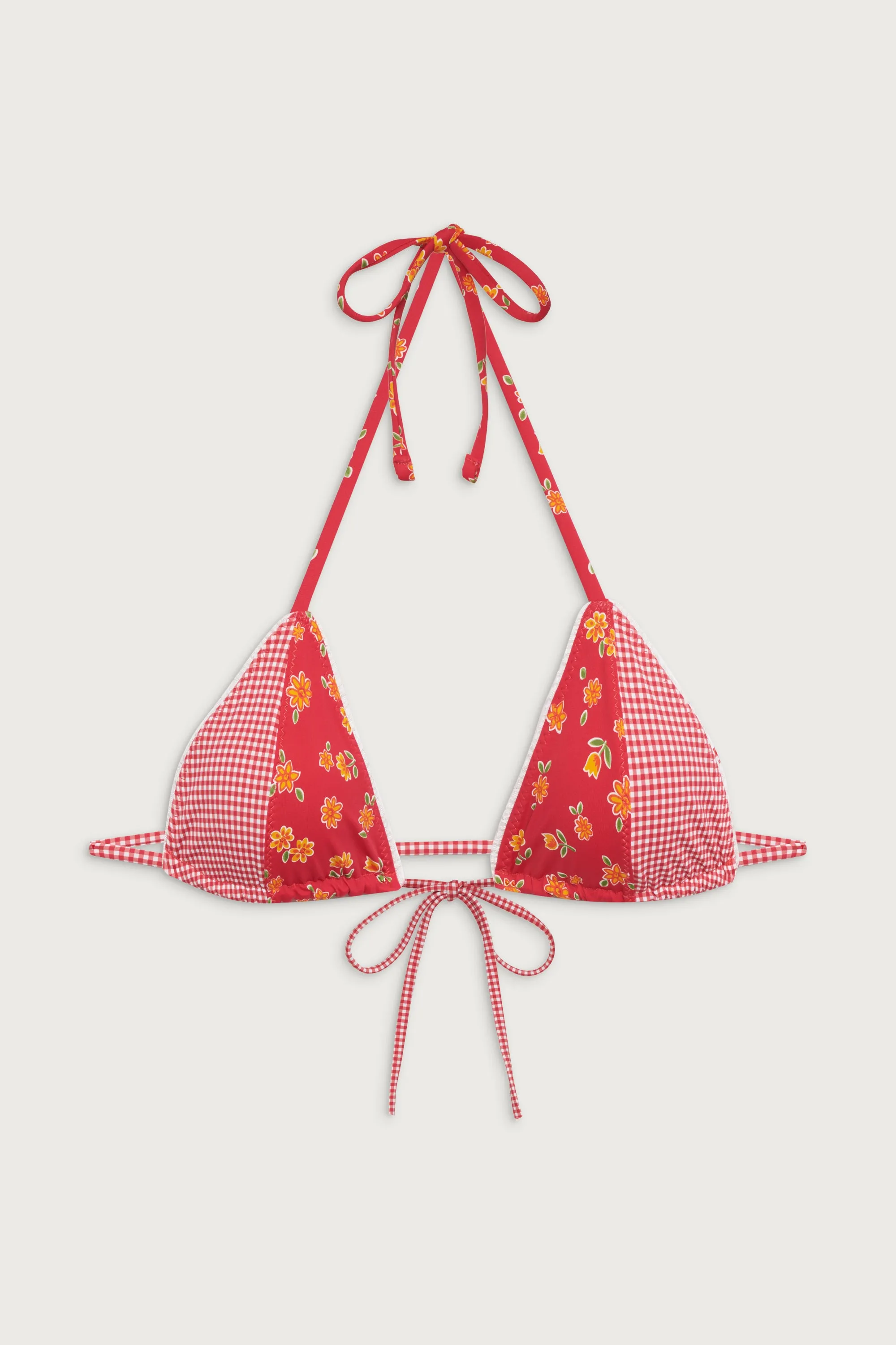 Coastal Floral Micro Bikini Top - Summer Flower