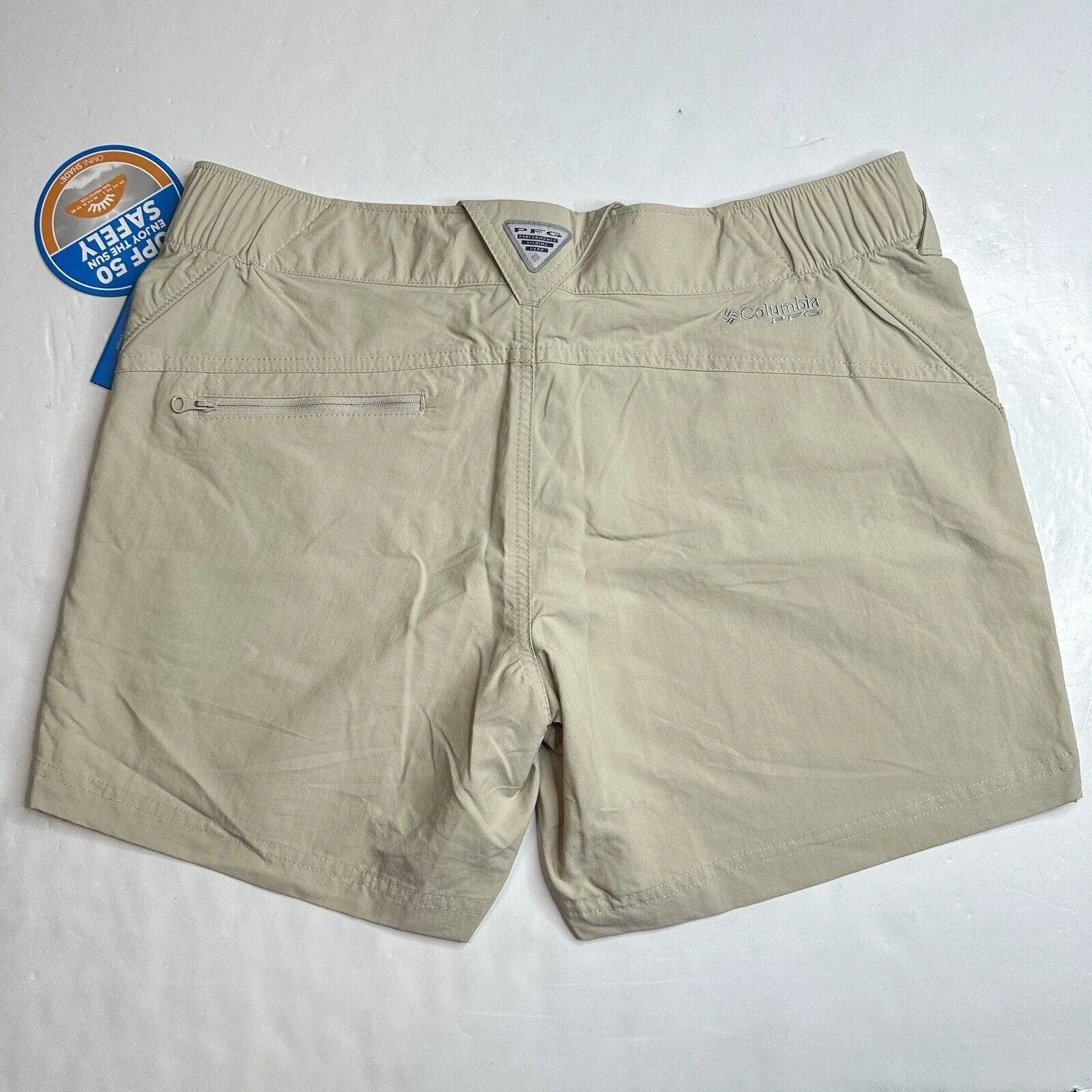 Columbia PFG Coral Point II Shorts Medium Beige Nylon Quick Dry UPF Hiking NEW