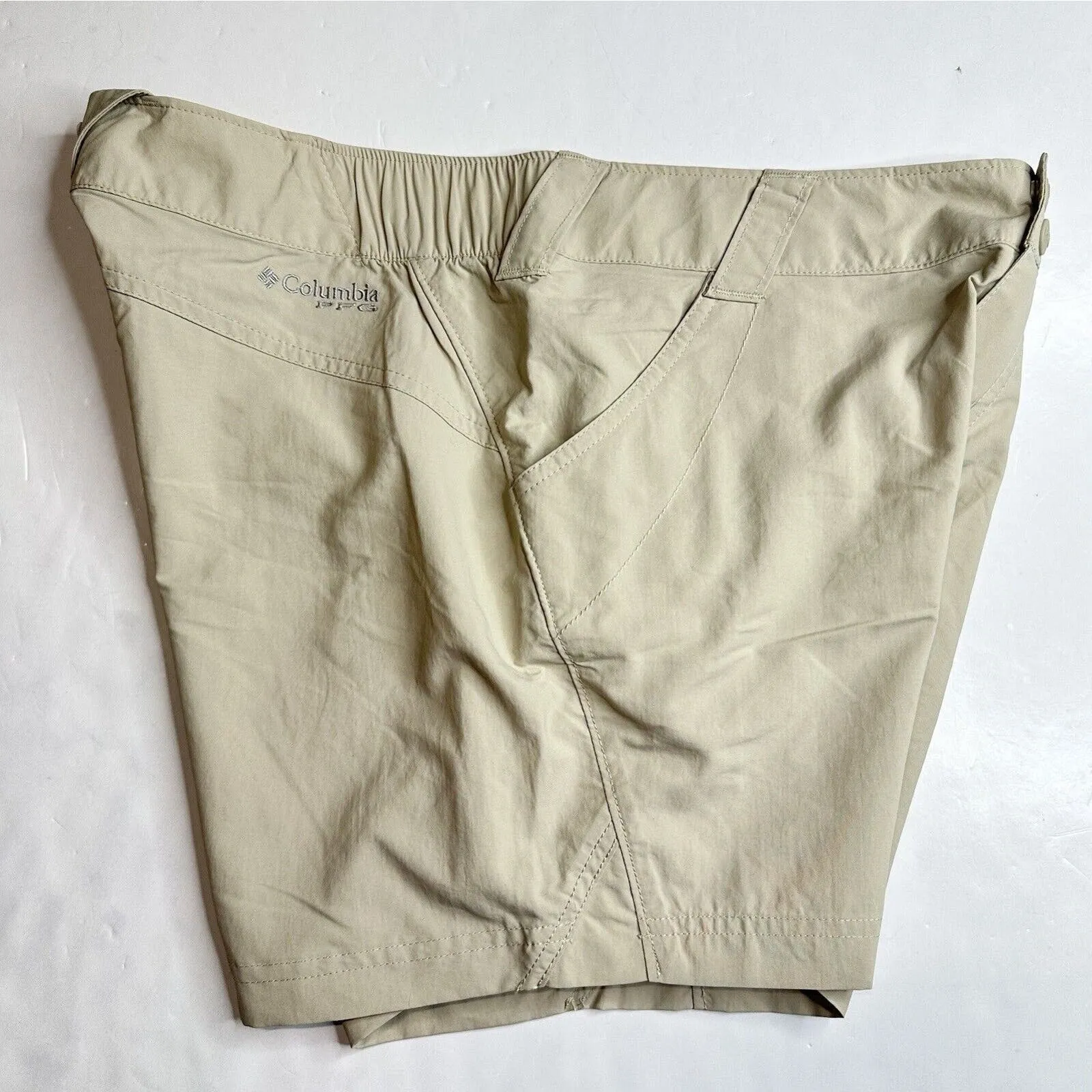 Columbia PFG Coral Point II Shorts Medium Beige Nylon Quick Dry UPF Hiking NEW