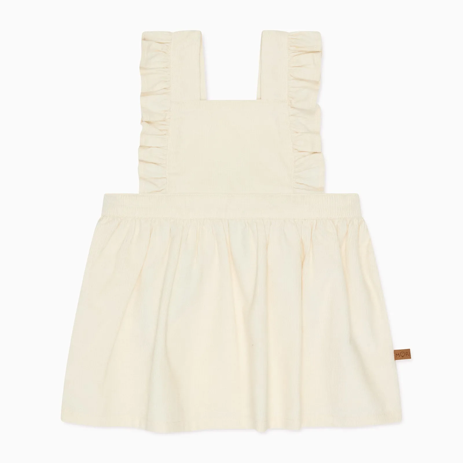 Corduroy Frilled Pinafore Dress