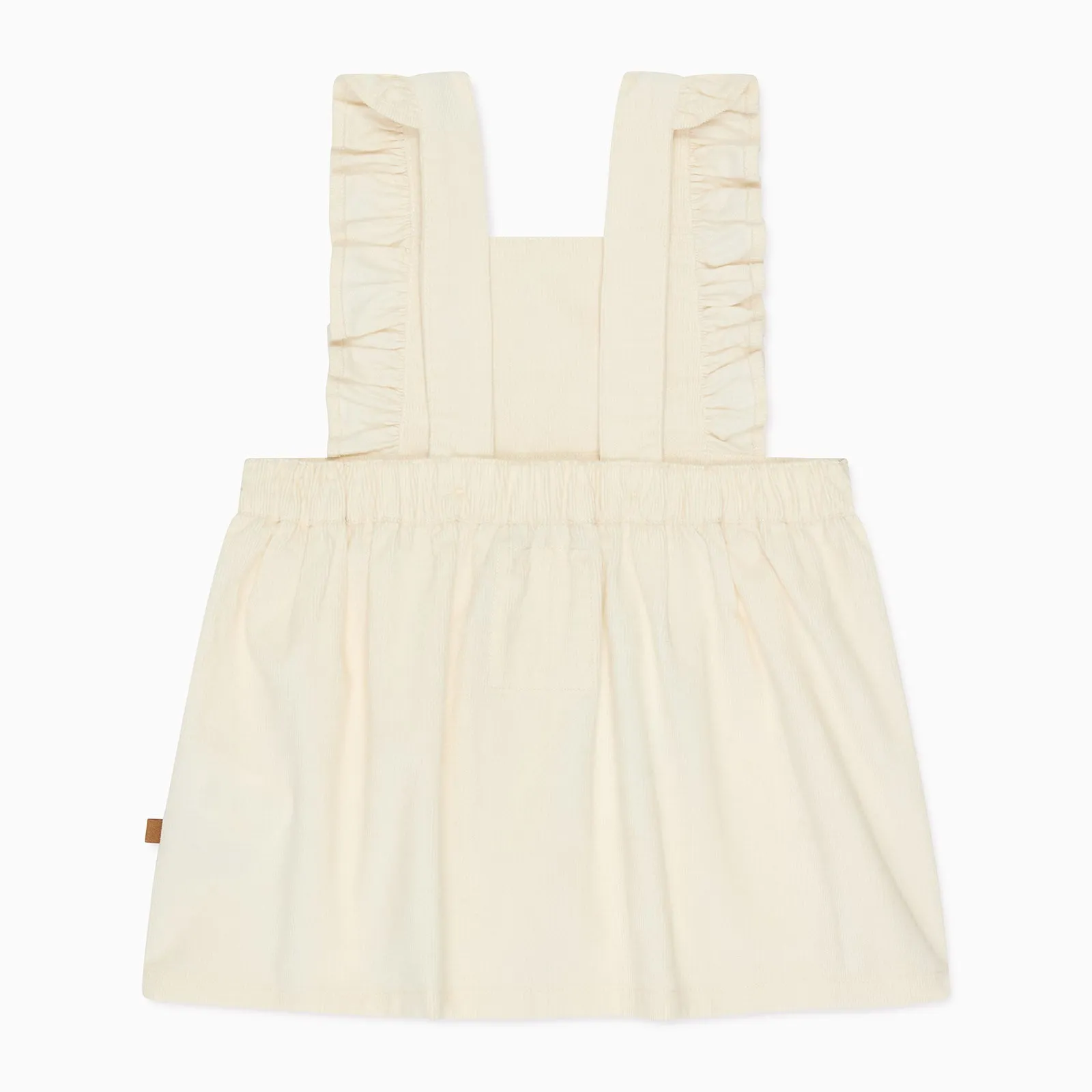 Corduroy Frilled Pinafore Dress