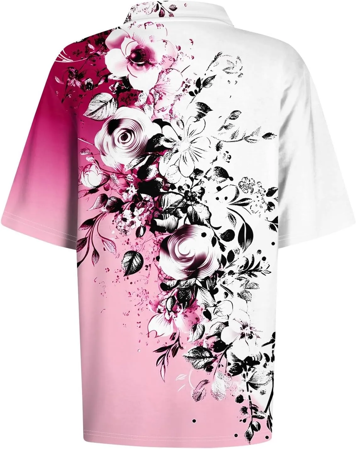 COTECRAM Womens Short Sleeve Polo T Shirts Fashion Button Lapel Collared Graphic Summer Tops Loose Business Casual Blouses
