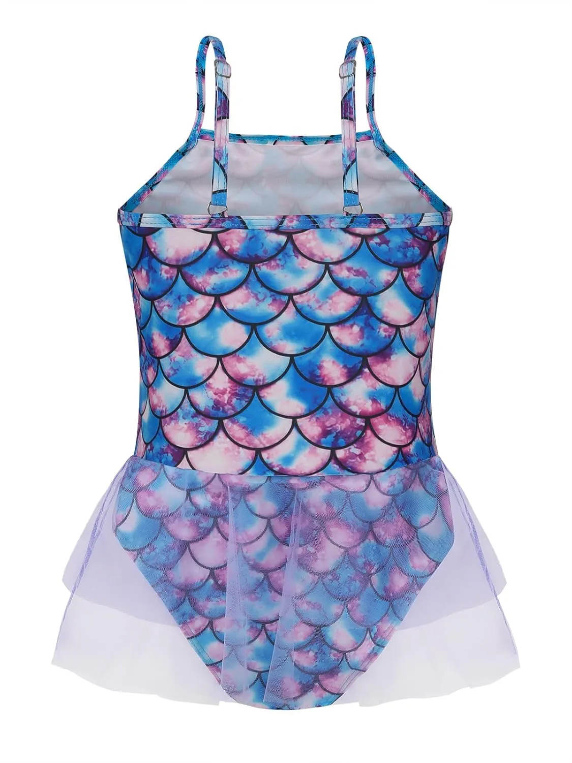 COTRIO Girls Swimsuit Mermaid Bathing Suit Toddler Kids Rainbow Unicorn Swimwear One-Piece Tankini Swimming Suits