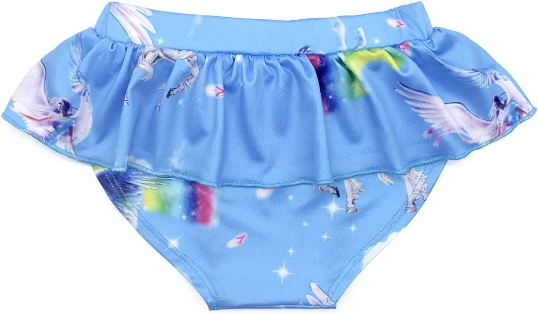 COTRIO Girls Swimsuit Rainbow Unicorn Tankini Swimwear Bathing Suit 2 Piece Beach Bikini for 2-10 Years Toddler Baby