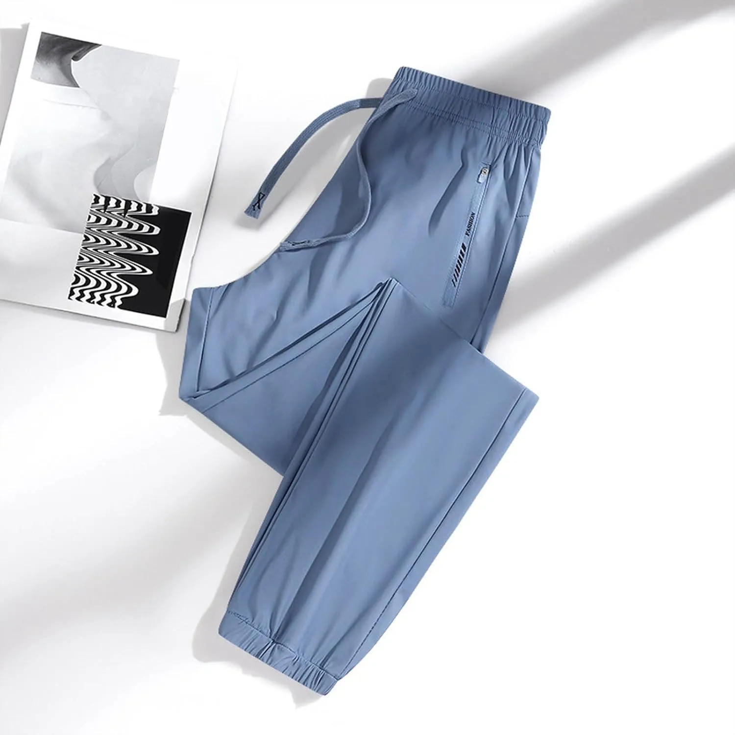 Cotton and Linen Quarter Pants Womens Linen Trousers Wide Leg with Pockets Drawstring Casual Lightweight Cropped Pants