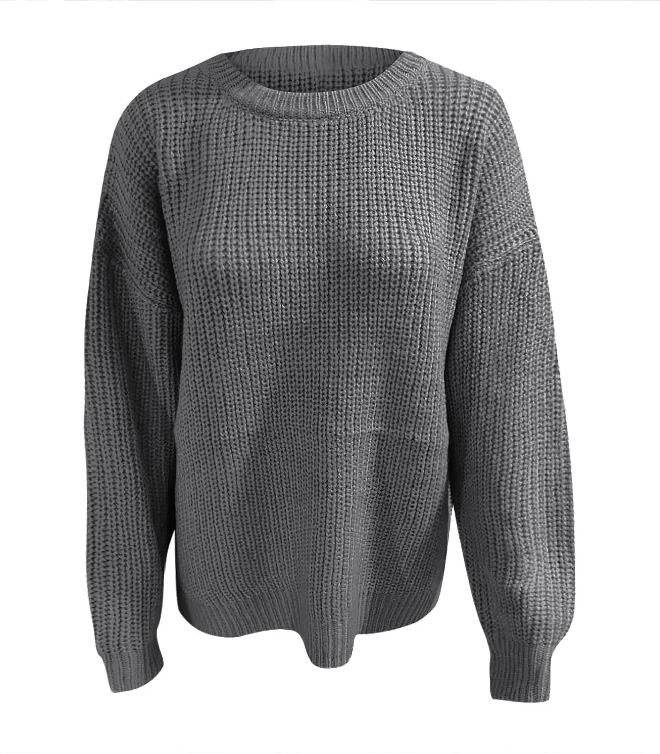 Crewneck Sweaters for Women Lightweight Striped Fall Knitted Color Block Pullover Soft Crew Neck Knit Blouse Tops