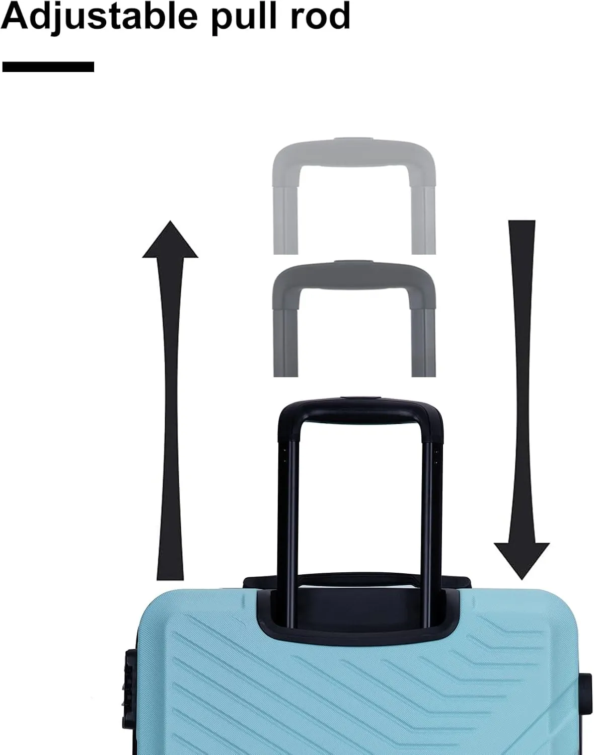 CuisinSmart 3 Piece Luggage Sets 20"/24"/28" Lightweight Hardshell Suitcase With 2 Hooks, Spinner Wheels, TSA Lock For Travel Green As shown