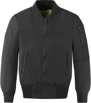 CUNYI Boys' Fashion Zip Up Bomber Jacket Windproof Flight Jacket Lightweight Windbreaker Outdoor