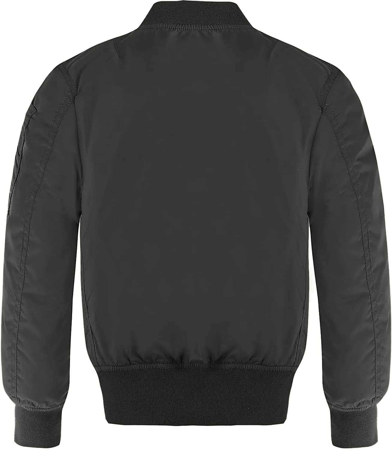 CUNYI Boys' Fashion Zip Up Bomber Jacket Windproof Flight Jacket Lightweight Windbreaker Outdoor