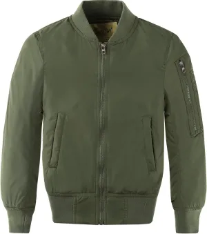 CUNYI Boys' Fashion Zip Up Bomber Jacket Windproof Flight Jacket Lightweight Windbreaker Outdoor