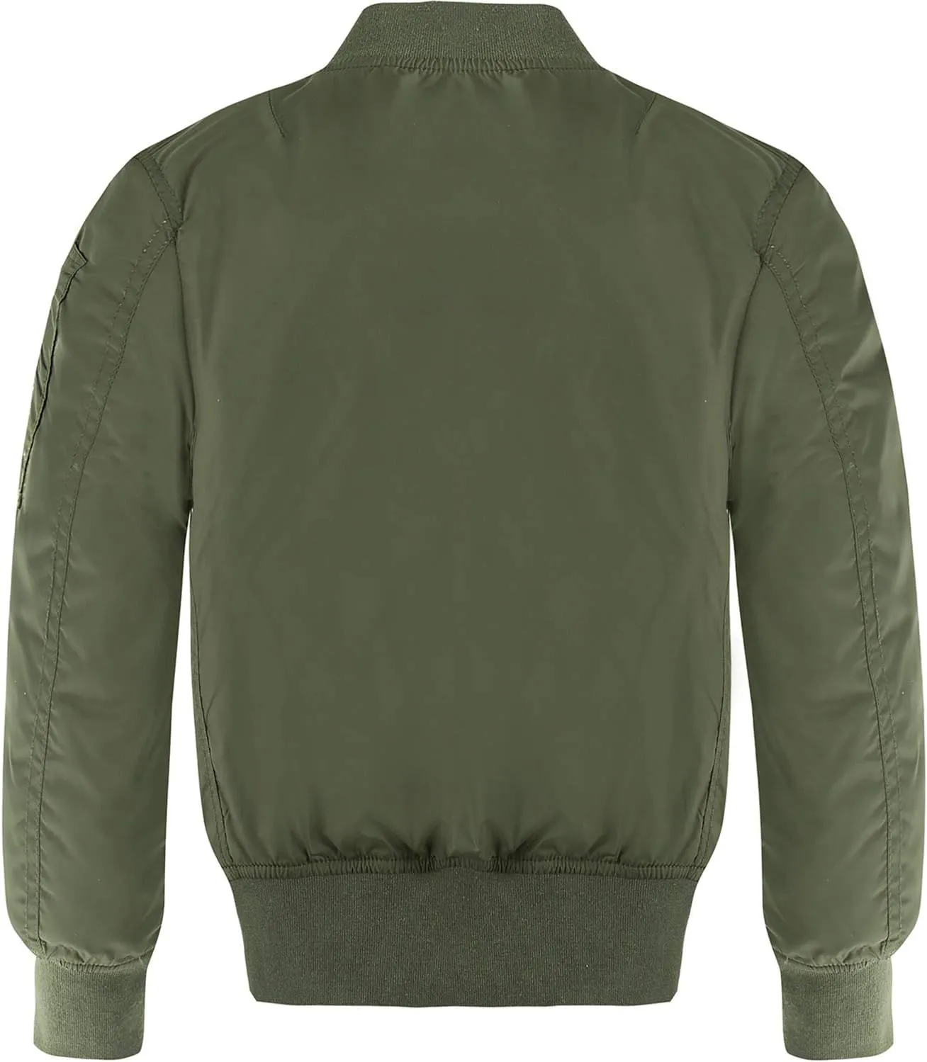 CUNYI Boys' Fashion Zip Up Bomber Jacket Windproof Flight Jacket Lightweight Windbreaker Outdoor