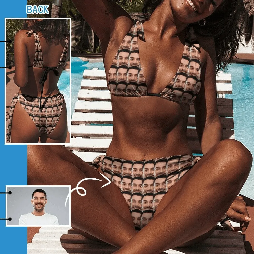 Custom Face Only You Swim Bikini Coverup Personalised Short Sarongs Beach Wrap For Women Girls