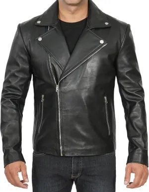 Decrum Leather Jacket Men - Real Lambskin Fashion Leather Jackets For Men