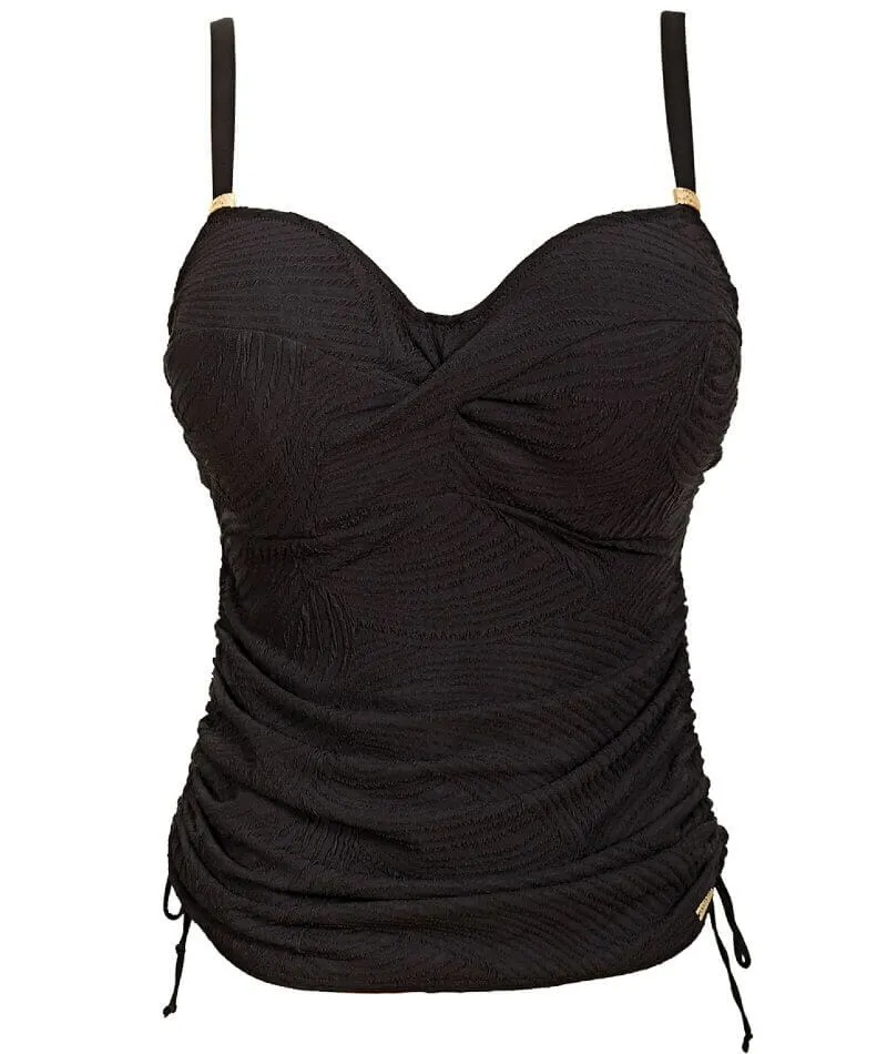 Fantasie Swim Ottawa Underwired Twist Front Tankini Top - Black