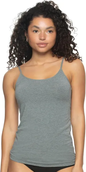 Felina | Cotton Modal Camisole | Stretch | Basic (Medium Heather Gray, Small)