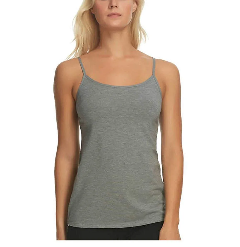 Felina Womens 3 Pack Cotton Stretch Camisole (Standard, Heather Grey/White/Black)