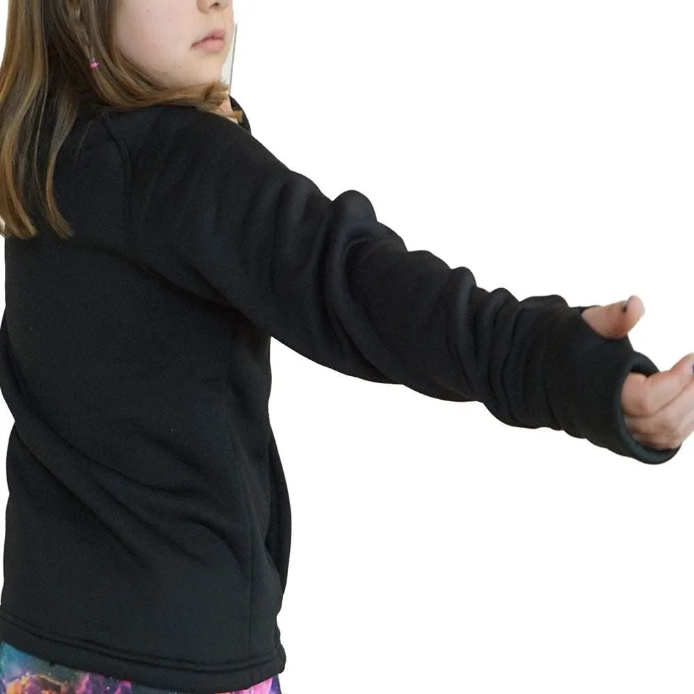 Figure Skating Warm Fleece Semi Fitted Jackets Ice Skating Jacket for Girls Women UGJK2