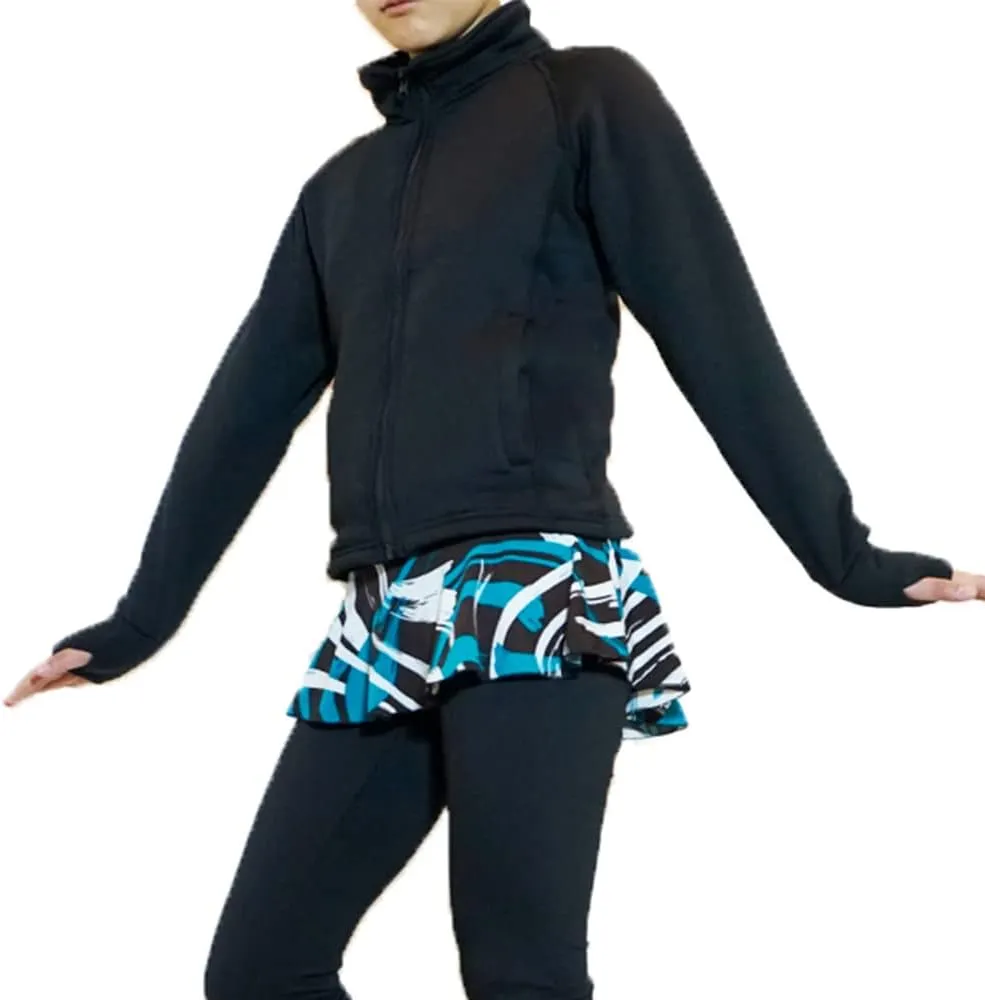 Figure Skating Warm Fleece Semi Fitted Jackets Ice Skating Jacket for Girls Women UGJK2