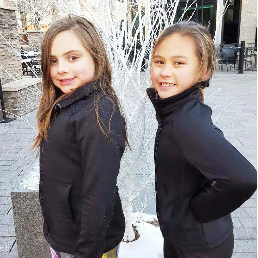 Figure Skating Warm Fleece Semi Fitted Jackets Ice Skating Jacket for Girls Women UGJK2