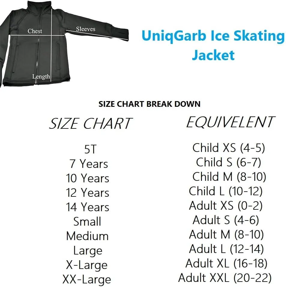 Figure Skating Warm Fleece Semi Fitted Jackets Ice Skating Jacket for Girls Women UGJK2