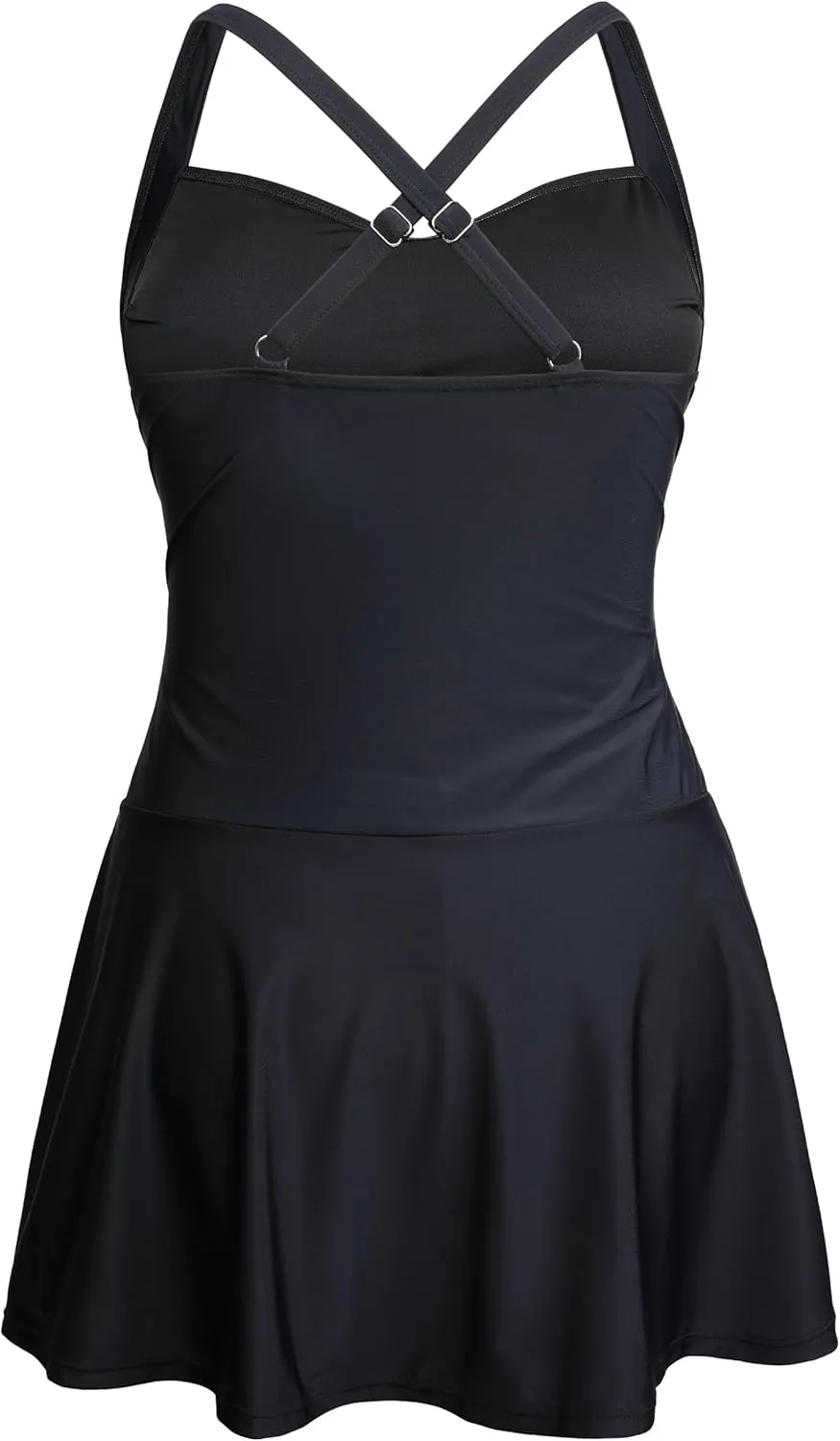 Firpearl Women's Tankini Swimsuit Tummy Control Two Piece Bathing Suits Flowy Swim Dress with Shorts 2025