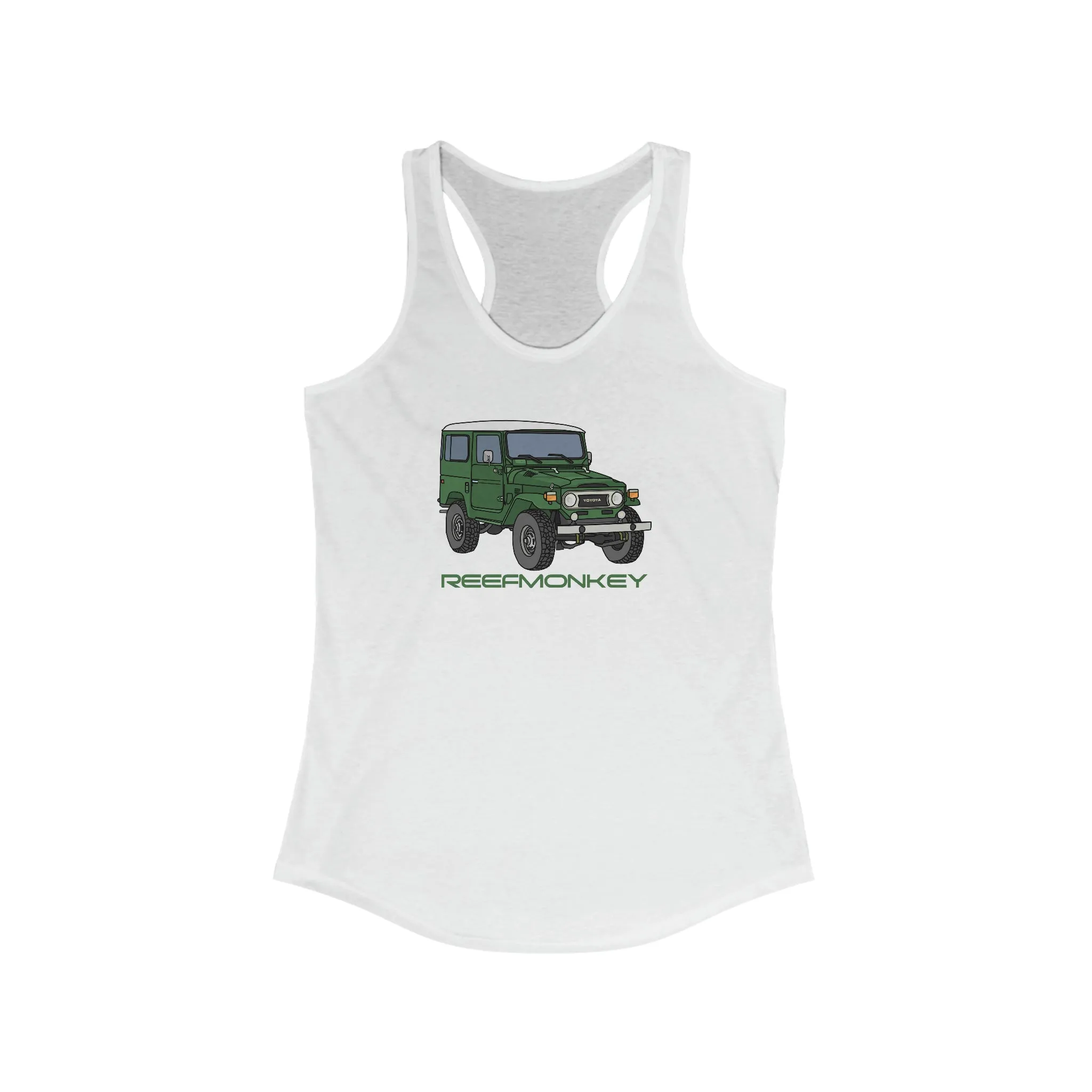 FJ40 Womens Land Cruiser Tank Top - Reefmonkey Artist Chris Marshall