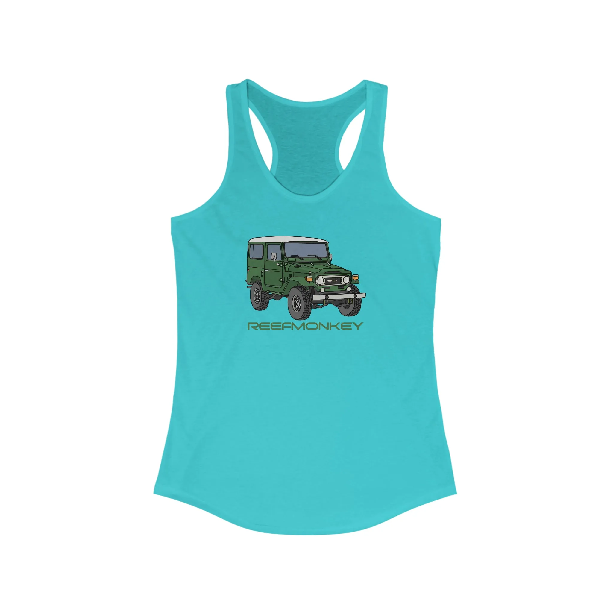 FJ40 Womens Land Cruiser Tank Top - Reefmonkey Artist Chris Marshall