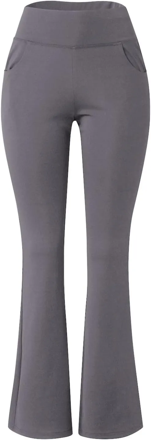 Flare Leggings for Women Short Length 25 Wide Trousers Straight Leg Pilates High Bootcut Yoga Pants for Women