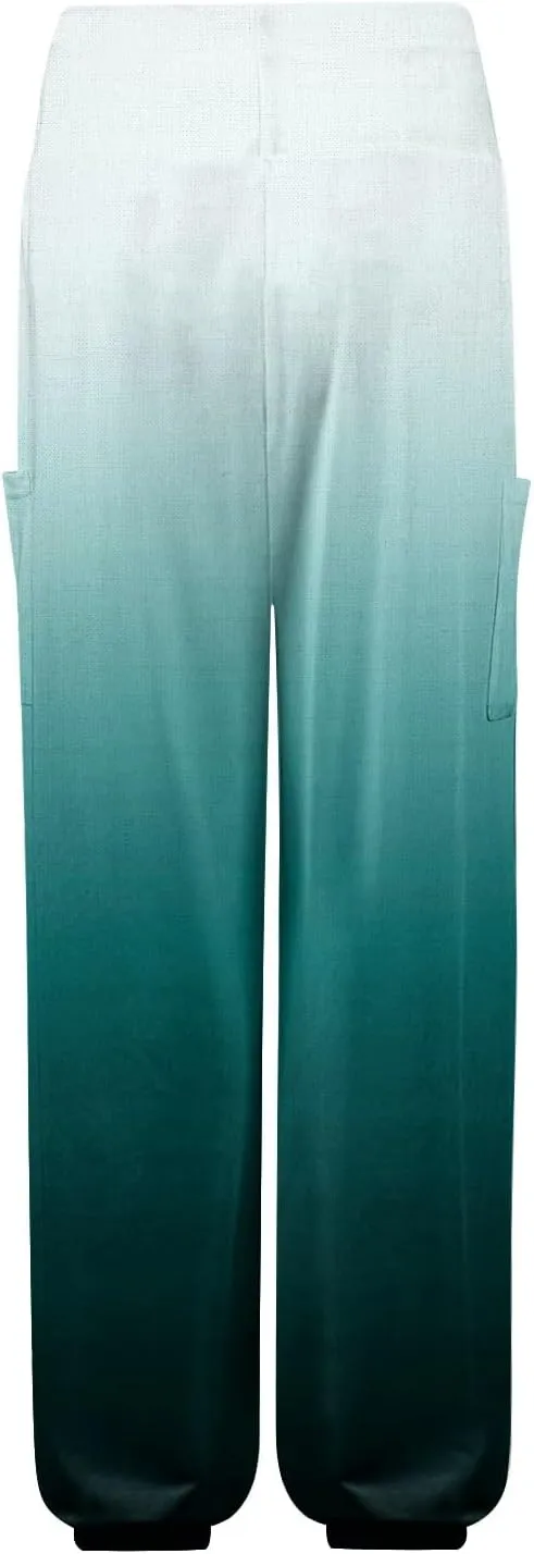 Flowy Pants for Women,Women's Harem Pants, High Waist Drawstring Joggers Boho Trousers Hippie Clothes with Pockets D1