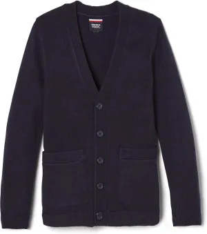 French Toast Boys' Anti-Pill V-Neck Cardigan Sweater (Standard & Husky)