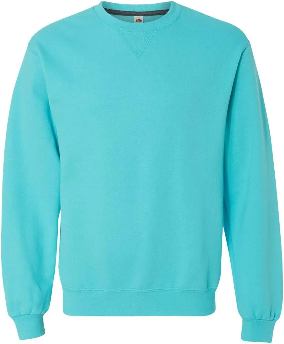 Fruit of the Loom Adult 7.2 oz. SofSpun Crewneck Sweatshirt 3XL SCUBA BLUE