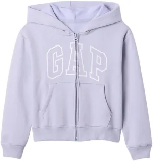 GAP Girls' Logo Hoodie Hooded Full Zip Sweatshirt